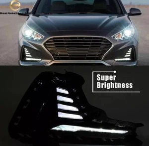 For Hyundai Sonata 2018-2019 LED DRL Daytime Driving Running Driving Light Lamp - Picture 1 of 1