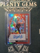 2020 Panini Prizm Draft Picks Power Surge Red /50 Austin Hendrick #PDP167 Auto