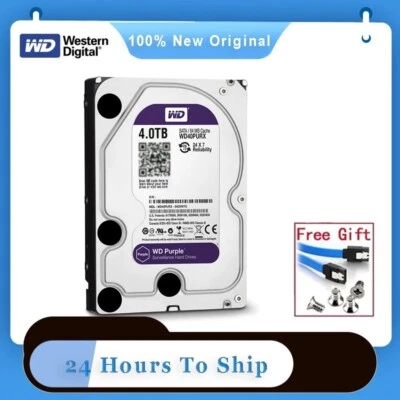 WD Purple 4TB Surveillance Internal Hard Drive Disk 3.5" for CCTV DVR NVR - image 1 of 4