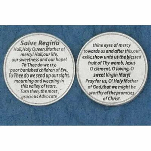 Salve Regina (Hail Holy Queen)   - Pocket Token Coin  - Picture 1 of 4