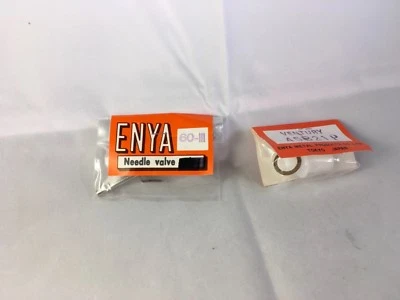 ENYA 45 BB MODEL 6001 NEEDLE VALVE ASSY & C/L DELRIN VENTURI SET NIP - Image 1 of 2