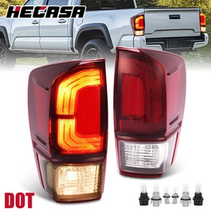 Luces traseras negras con bombillas izquierda+derecha para Toyota Tacoma 2016-2021 2022 2023 - Imagen 1 de 24