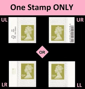 GB Machin Definitive Tarragon Green £1.68 M20L corner single MNH 2020 - Picture 1 of 1