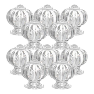 10 Pcs Transparent Handle Door Strips Clear Knobs for Dresser Drawers - Picture 1 of 12