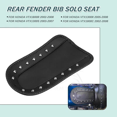 Guardabarros trasero negro cubos asiento individual para Honda VTX1300S/R VTX1800C 2002-2008 Foto 1 de 4