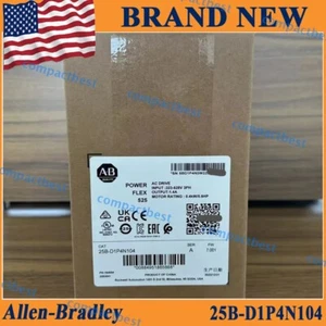 25B-D1P4N104 2022 New Sealed Allen Bradley PowerFlex 525 0.4kW 0.5Hp AC Drive - Picture 1 of 7