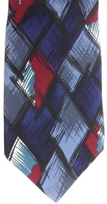 Corbata de seda para hombre L'Atelier 57,5" X 4" multicolor abstracta Foto 1 de 4