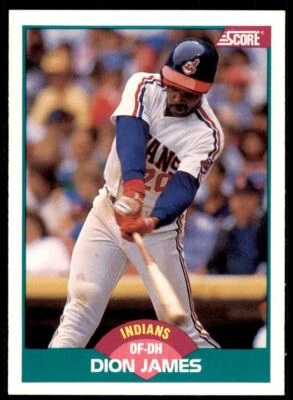 1989 SCORE TRADED DION JAMES CLEVELAND INDIANS #51T - Image 1 of 2