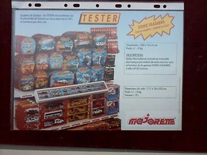 MAJORETTE FICHE TESTER SONIC FLASHERS 1992!!!!! - Imagen 1 de 1