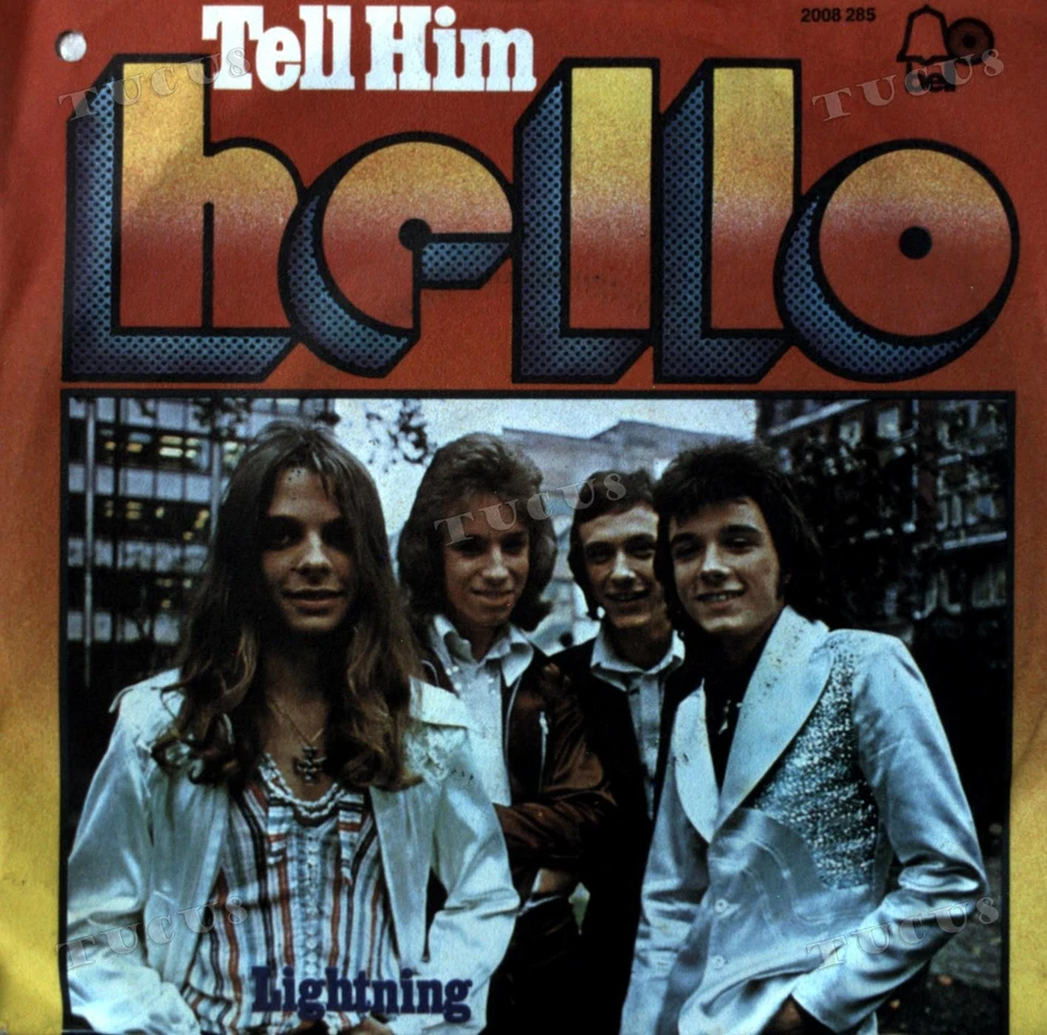 Hello - Tell Him 7in (VG/VG) .* - Image 1 of 1