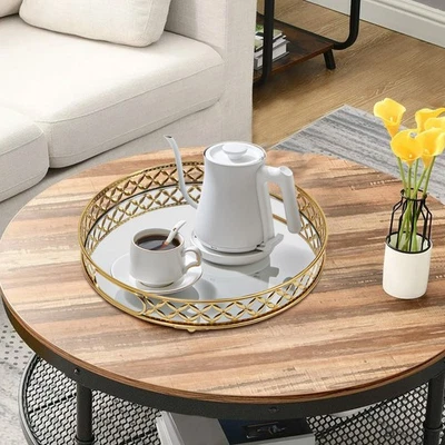 装饰托盘镜面托盘,镜面梳妆盘适用于浴室柜台 — 第 1/4 张图片