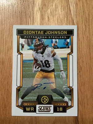 2023 Panini Score           Diontae Johnson           # 218           AUTOGRAPH - Image 1 of 2