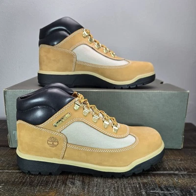 Timberland Field Boot L/F Mid Wheat Nubuck Junior Kids Size 6 TB015945 713 Shoes - Image 1 of 4