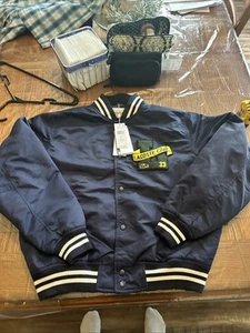 Chaqueta de bombardero Lacoste Live Le Club aislada para hombre XL azul - Imagen 1 de 16