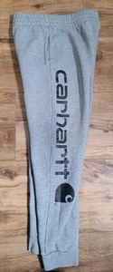 Kids Size Medium 10-12 Carhartt Grey Sweats Jogger Pants Sweatpants Activewear - Picture 1 of 10
