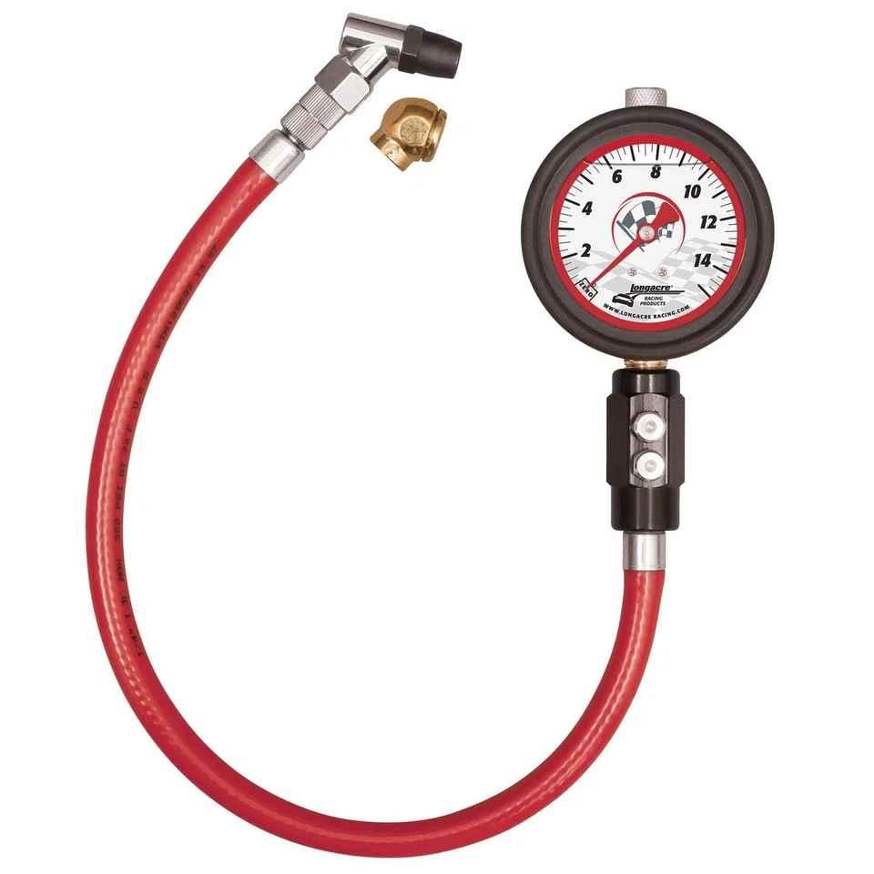 Longacre 52032 Liquid Filled 2½" GID Tire Gauge 0-15 by ¼ lb Dual Bleed - Image 1 of 4