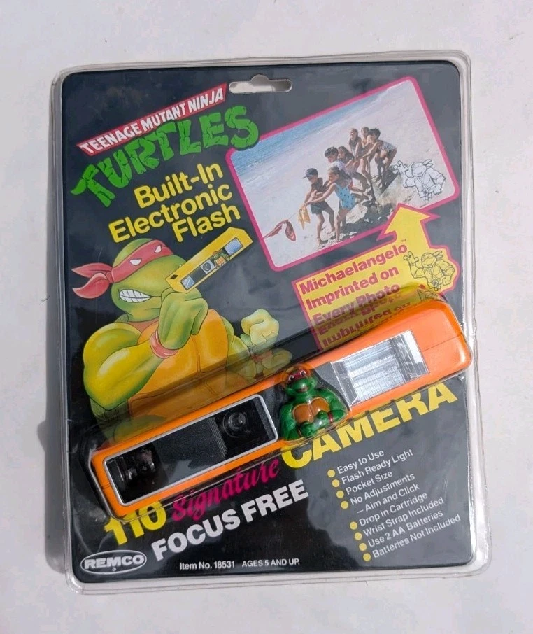 Vintage Teenage Mutant Ninja Turtles Green 1990 Remco 110 Camera Mirage Studios