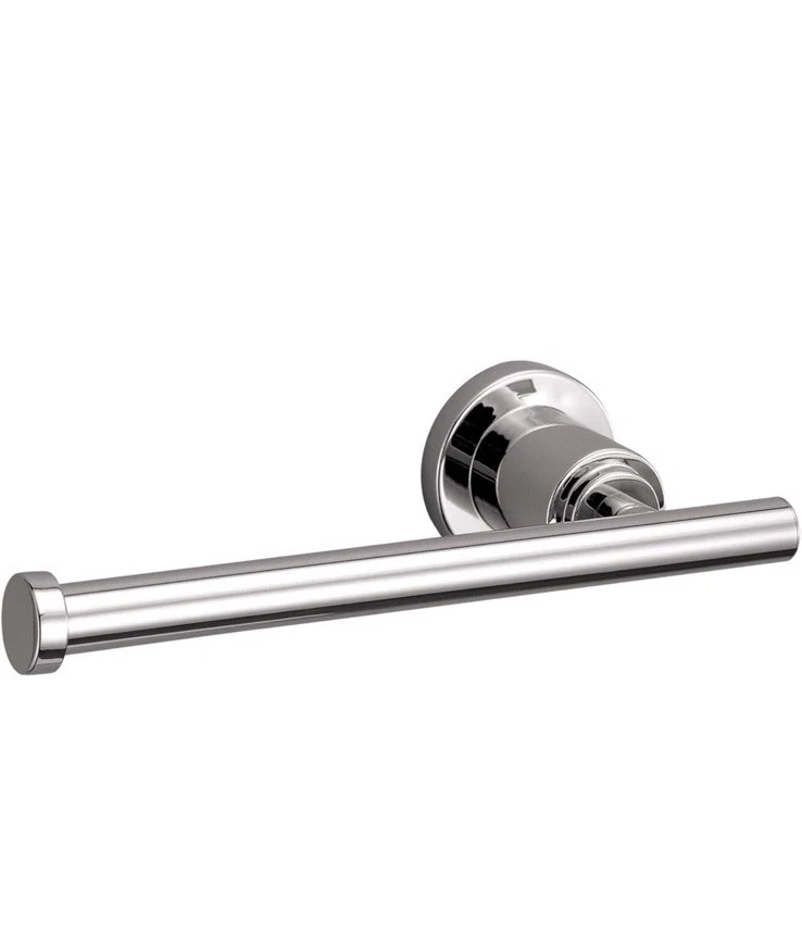 Soporte de papel higiénico Design House 560375 Geneva de un solo poste - Cromo Foto 1 de 4