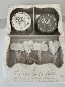 NEW Meri-Meri To Have And To Hold Wedding Shower Cupcake Kit 2 dozen - Picture 1 of 5