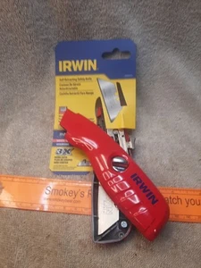 Irwin 2088600 6" selbsteinziehendes Sicherheits-Allzweckmesser 1 Klinge enthalten (gekrempelt) - Bild 1 von 4