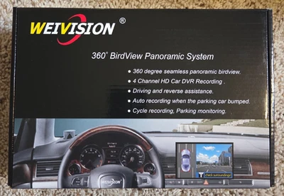 NEW! Weivision 360 Degree Bird View System Car DVR Record Panoramic FREE SHIP! - Image 1 of 4