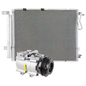 AC Compressor w/ A/C Condenser & Drier For Kia Sorento 2003 2004 2005 2006 - Picture 1 of 3