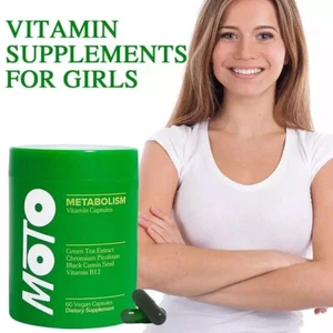 1Pack O Positiv Moto Women's Metabolism Support Energy&Curb Craving Vegan 60 Cap - Picture 1 of 7