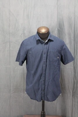 Button Down Shirt - Vans Blue and White Dot Pattern - Men's Medium  - Image 1 of 4