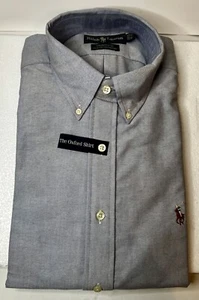 Camisa de Vestir Ralph Lauren Azul Calce Clásico Oxford Nueva con Etiquetas 16/34 16-34 - Imagen 1 de 4