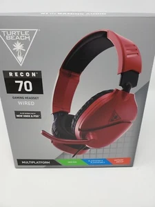 Turtle Beach Ear Force Recon 70 Midnight Red Gaming Headset PS4 - Picture 1 of 7