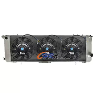 4 Row Radiator+Fans for Jeep Cherokee XJ ENC EPE/ Grand Cherokee I ZJ 2.5TD MT - Picture 1 of 7