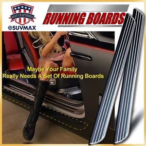 Running Boards Fits For BUICK Enclave 2022-2024 Side Step Nerf Bar 2pcs - Picture 1 of 12