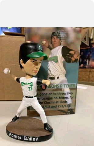Homer Bailey Dayton Dragons Bobblehead NIB MiLB SGA Cover