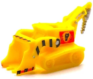 RUBBLE BULLDOZER VEHICLE Figure Set PAW PATROL Nick TV DOG PVC TOY 2" Figurine! - Picture 1 of 1