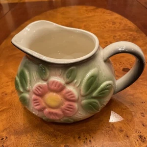 Vintage Ungemach Upco Pitcher Art Pottery Daisy Pattern 722 made in USA - Picture 1 of 8