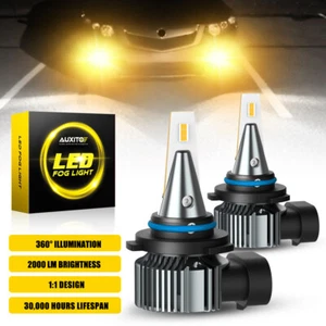 9006 AUXITO LED Fog/Driving Light Bulb Foglight Bright Yellow Conversion Kit - Picture 1 of 17