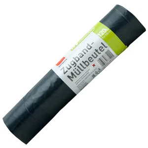 quickpack ZUGBAND MÜLLBEUTEL 1 x 10 Stück 120L reißfest - Flüssigkeitsdicht - Bild 1 von 1