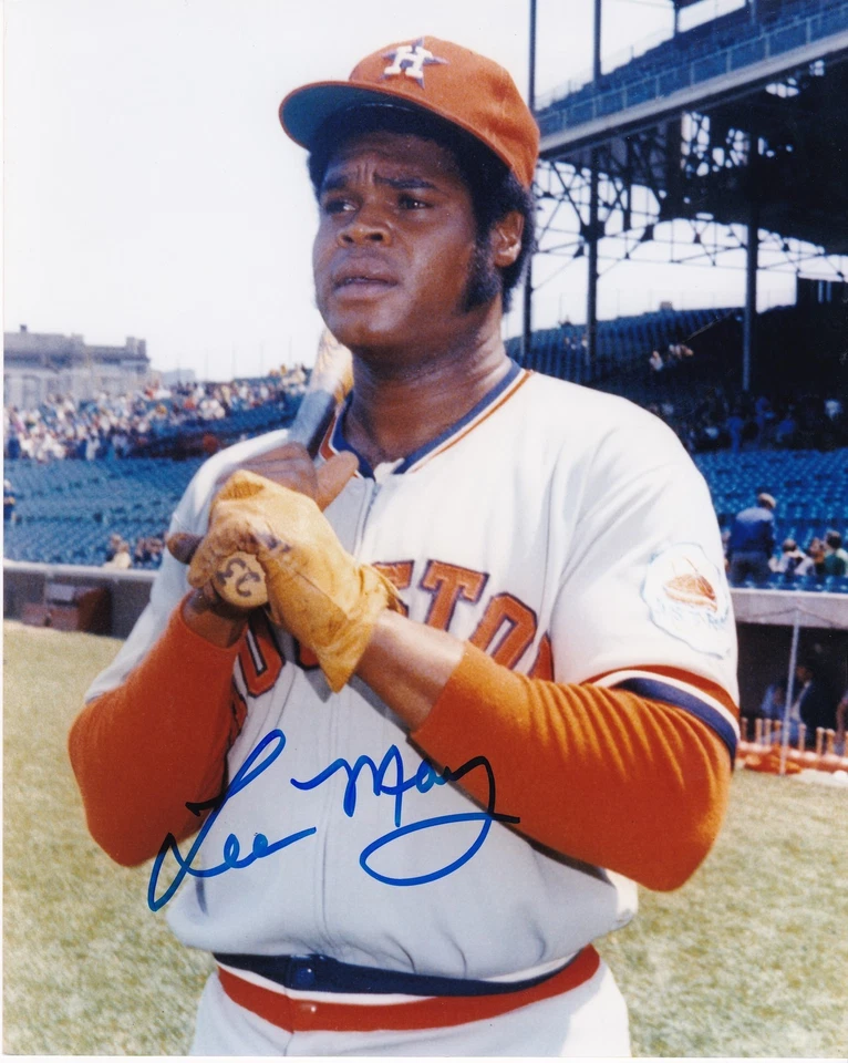 LEE MAY   HOUSTON ASTROS   ACTION SIGNED 8x10 - Image 1 of 1