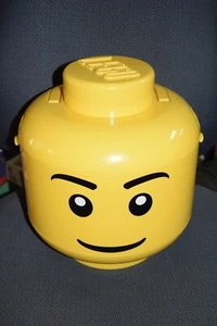 Gelber Lego großer Kopf Aufbewahrung & Tragetasche Behälter von 2011 - Bild 1 von 6