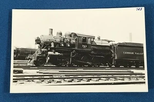 Lehigh Valley Railroad Locomotive 743 @ Sayre Pennsylvania RPPC Photo Postcard - Picture 1 of 5