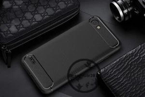 Cover custodia case PER LG Q7 COPERTURA Bordo nero silicone TPU GEL morbido - Foto 1 di 6