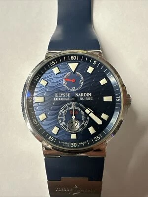 Ulysse Nardin морской хронометр синий волна шкала ограниченного тиража 263-68 - Изображение 1 из 4