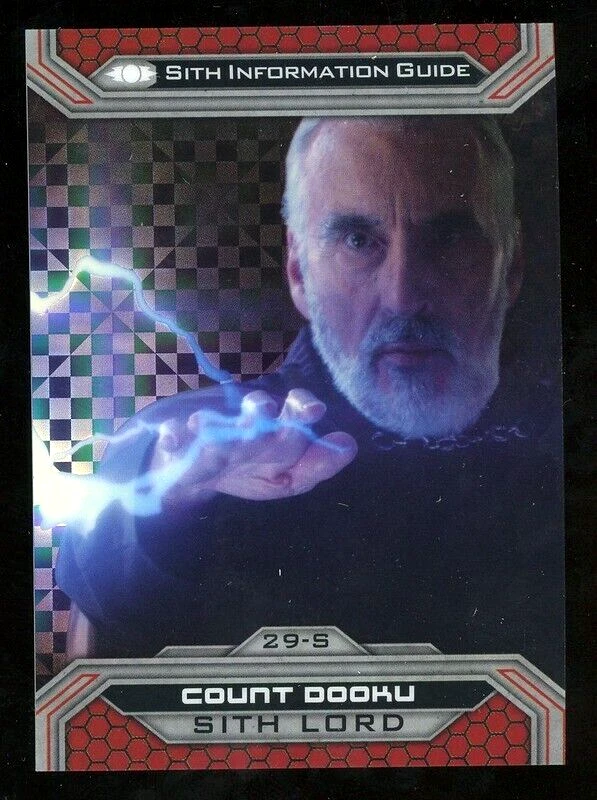 COUNT DOOKU 2014 Topps Chrome Stars Wars XFRACTOR Parallel SP /99 - Image 1 of 1