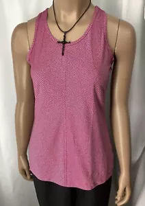 Be Inspired Tank Womens XSmall Racer Back Pink Black MOL240906/MB2 - Picture 1 of 7