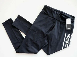 ADIDAS ORIGINALS SPORTSWEAR LOGO JERSEY LEGGINGS BLACK GK7253 WOMEN S - Picture 1 of 8
