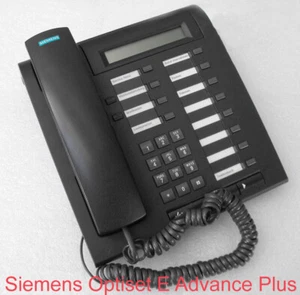 Téléphone Fixe de Bureau Siemens Optiset E Advance Plus Noir S30817-S7006-A108-2 - Photo 1/2