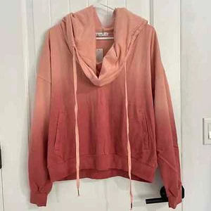 Neu mit Etikett Young Fabulous & Broke Ombré Batik Oversize Kapuzenpullover Gr. Medium - Bild 1 von 6