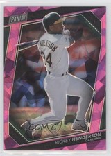 2023 National Convention VIP Gold Pack Pink Sparkle Prizm /75 Rickey Henderson