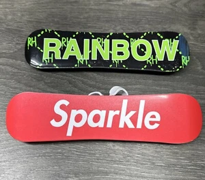 Lote de 2 tablas de snowboard Rainbow High Doll RH Sparkle deportes de invierno - Imagen 1 de 7