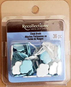 RECOLLECTIONS Deko Brads - WOLKEN - 36 Stück - Bild 1 von 2
